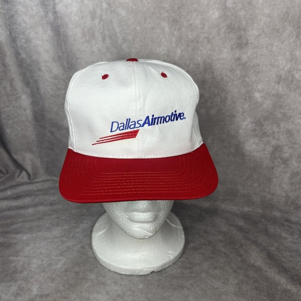Dallas Airmotive Vintage Strapback Hat Cap Aviation Airplane Engine Repair